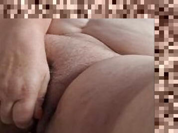 Fat big Belly Mature Granny masturbates infront of her Lover.