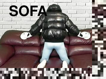 Leather Sofa Humping Feels So Good I Can't Stop!