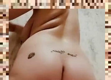 bañando, tetas-grandes, masturbación, pezones, orgasmo, coño-pussy, amateur, pelirroja, con-piercings, ducha