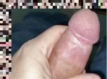 Masturbating cum shot