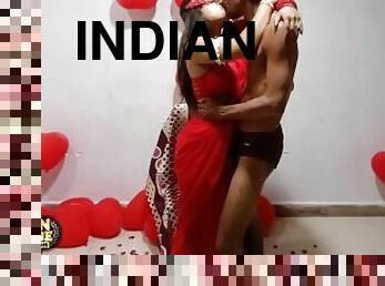 Loving Indian Couple Celebrating Valentines Day With Amazing Hot Sex