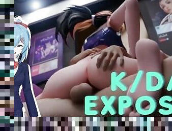 KDA Exposed! a what an amazing parody animation :OO Vtuber HENTAI React!