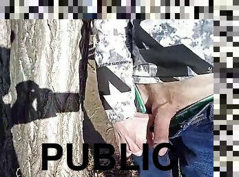 Public cock milking, pissing with a huge hose from an impudent asshole!