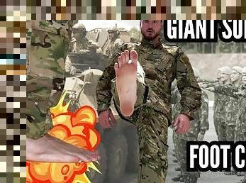 Giant growth - giant soldier foot crush entire army