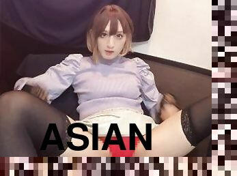 asiatisk, fisting, masturbation, anal, japansk, ladyboy, vacker, fetisch
