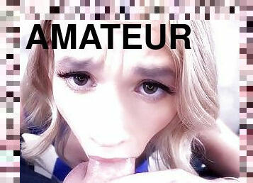 Beautiful Blonde Khloe Kingsley Auditions at Amateur Allure