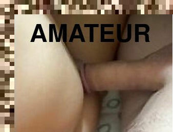 pussy, russisk, amatør, stor-pikk, milf, hardcore, hjemmelaget, par, pov, stram