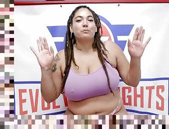 Fiesty Feminista Lesbian Sex Wrestling vs Betty Brickhouse Winner Fucks Loser