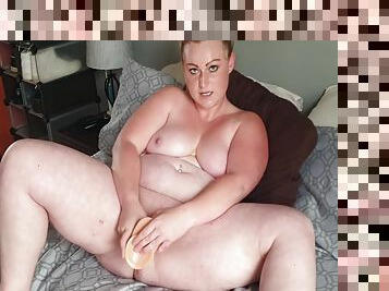 Chubby Fat Girl Dildo Fucking Her Big Fat Pussy 5 Min