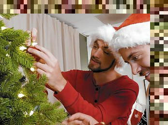 Hot boys Dante Colle and Leeroy Jones enjoy the Christmas holiday together