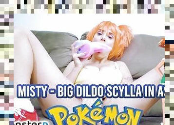 POKEMON COSPLAY - MISTY GETS ANAL WITH A BIG DILDO TOY