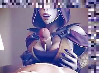 Seris Titty Fuck Cumshot (Twitchy) [Paladins]