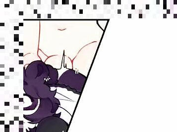 Sexy femboy maid FUCKED HARD by a futa bunny!???????????? (@berryguild @harulunavo)