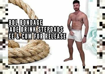 Abdl bondage - made drink stepdads pee & cum for release