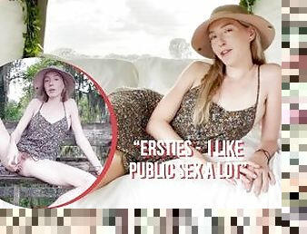 Ersties - Hot Blonde Masturbates In a Public Place