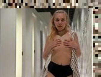 Get naked in public while trying new dress. Sexy Agata Sense
