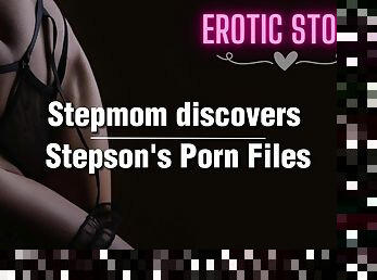 Stepmom discovers her stepsons porn files