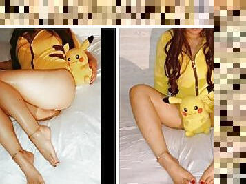 LILPIKAACHU! I CHOSE YOU! Cosplay pikachu gets hard BBC