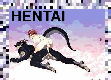 monstro, mãe, compilação, anime, hentai