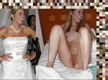 Here the bride cums