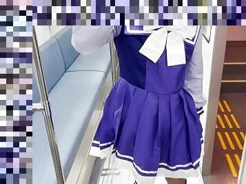 ??????????????????? Japanese wearing anime costumes and exposing their penis