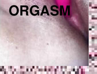 orgasmo, cona-pussy, esguincho, amador, maduro, mulher-madura, brinquedo, dedos, ejaculação, excitante