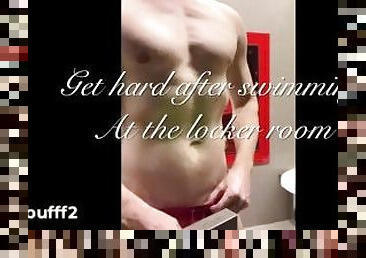Hot hunk gets hard at the locker room after swimming ??????? 4K