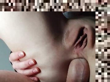Homemade fuck. Close-up anal porn