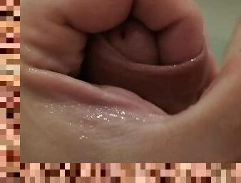 JELQing close up Beat you With my Cock bath