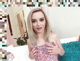 Teenage Lexi Lore Masturbates and Orgasms On Set