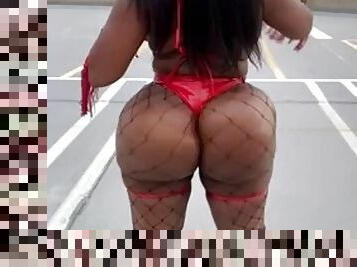 Onlyfans Ebony Big Ass Big Tits BBW Twerk Shaking Fishnet