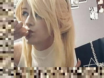 KAORI SAEKI BLOWJOB + RIDING POV (BIBLE BLACK COSPLAY)  TAYLOR RYDE