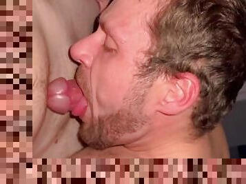 Daddy deep throat’s cock