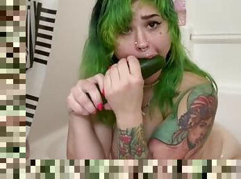 Sucking and Fucking a CUCUMBER Bigger Than You - SPH JOI COUNTDOWN