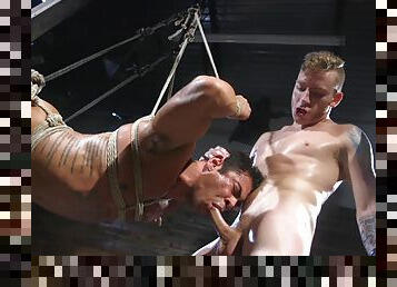 Twinks use ropes and brutality to provide the best BDSM game