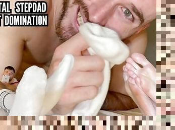 Extreme stepdad foot domination