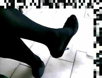 High Heels Pantyhose Dangling