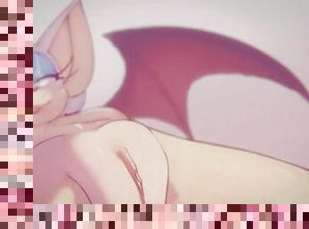 Rouge the bat showing a pussy