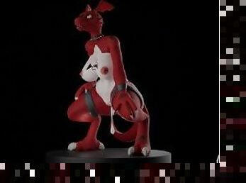 Guilmon resin figure