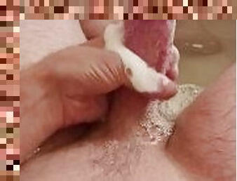 Masturbating in the tub