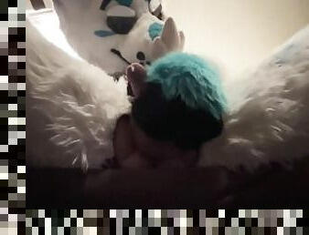 Fursuiter Shoots a Massive Load Onto Your Face