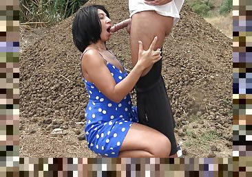 French Amateur Stepmom Makes Teen Stepson Cum Outdoor On A Stinking Farm