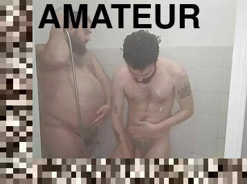 vannis, amatöör, hardcore, gei, paar, bbw, keppimine, dušš