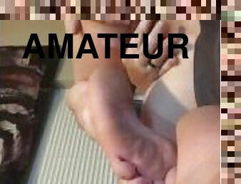 Feet in your face while I masturbate