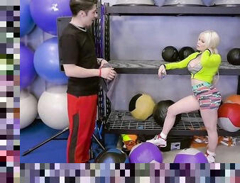 Nikki Delano In Synthwave Loving Blonde Milf Gym-fiend Banged