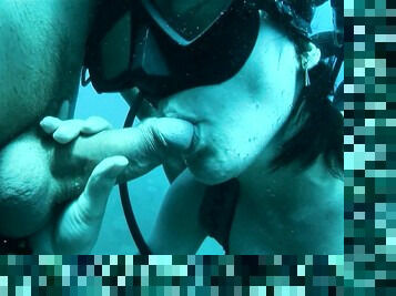 Amazing underwater scuba sex for dirty MILF Sabine Mallory