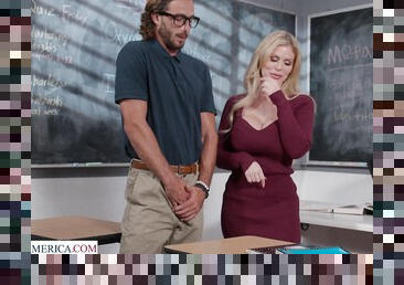 MILF teacher knows what this lad wants and she is more than happy to offer it