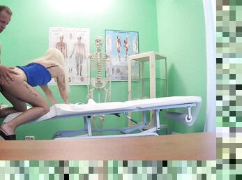 Blonde damsel Vanessa Sweet gets boned by horny doctor